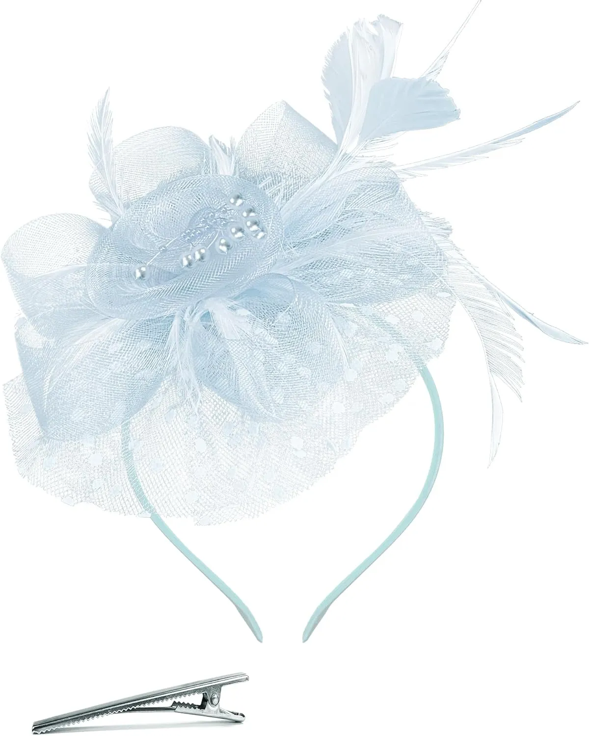 1920s 50s Vintage Fascinators Hat for Women Tea Party Halloween Headband Flower Bridal Shower Weddings Themed Events