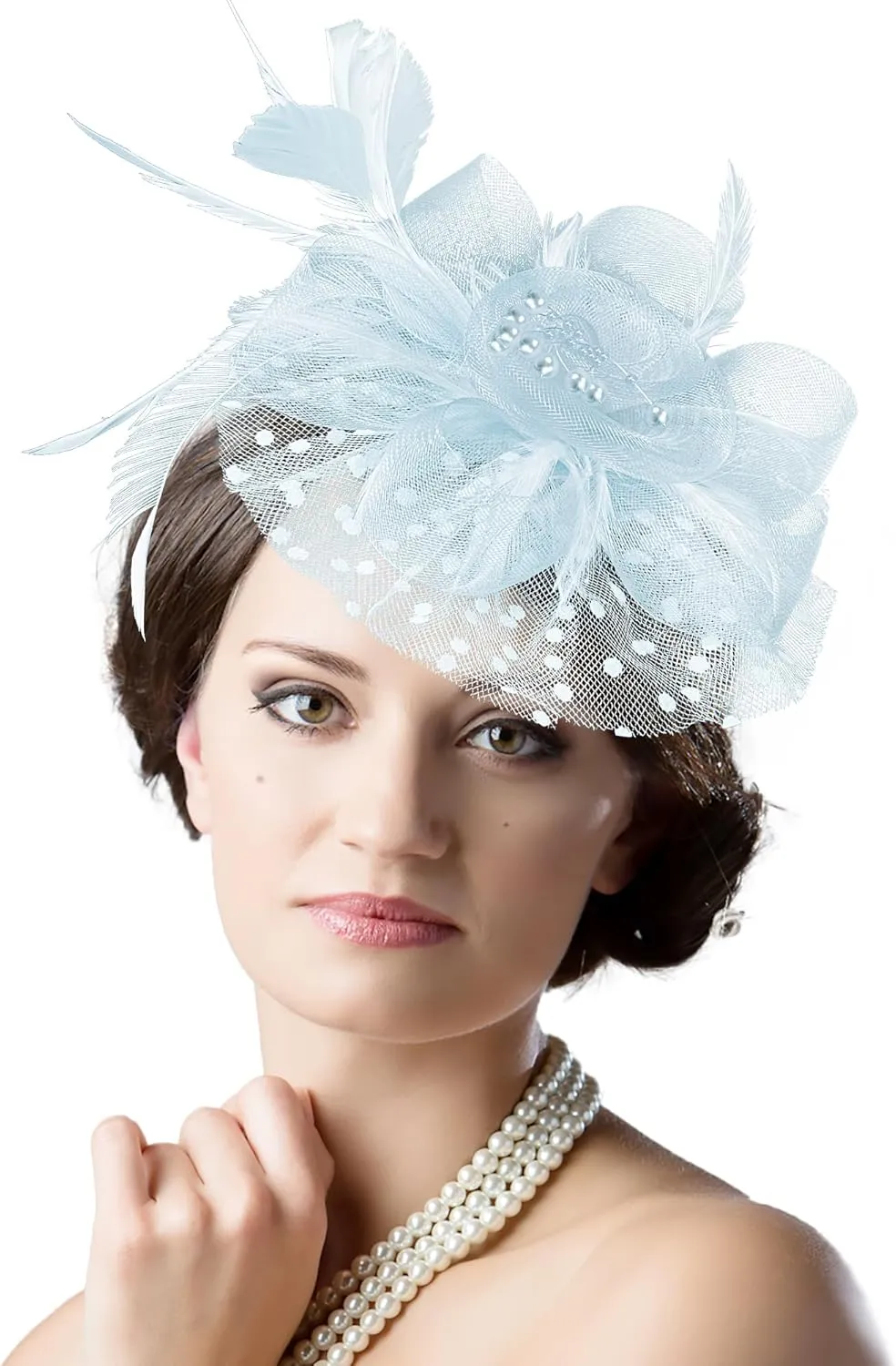 1920s 50s Vintage Fascinators Hat for Women Tea Party Halloween Headband Flower Bridal Shower Weddings Themed Events