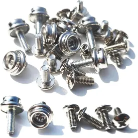 24 Pcs Universal Facemask Hardware Kit, Baseball Helmet Visor Screws, Hockey Helmet Repair Kit, Football Visor Clips, Hardware Replacement Parts for Softball Face Mask Girls Youth