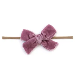 Baby Bow - Amethyst Velvet