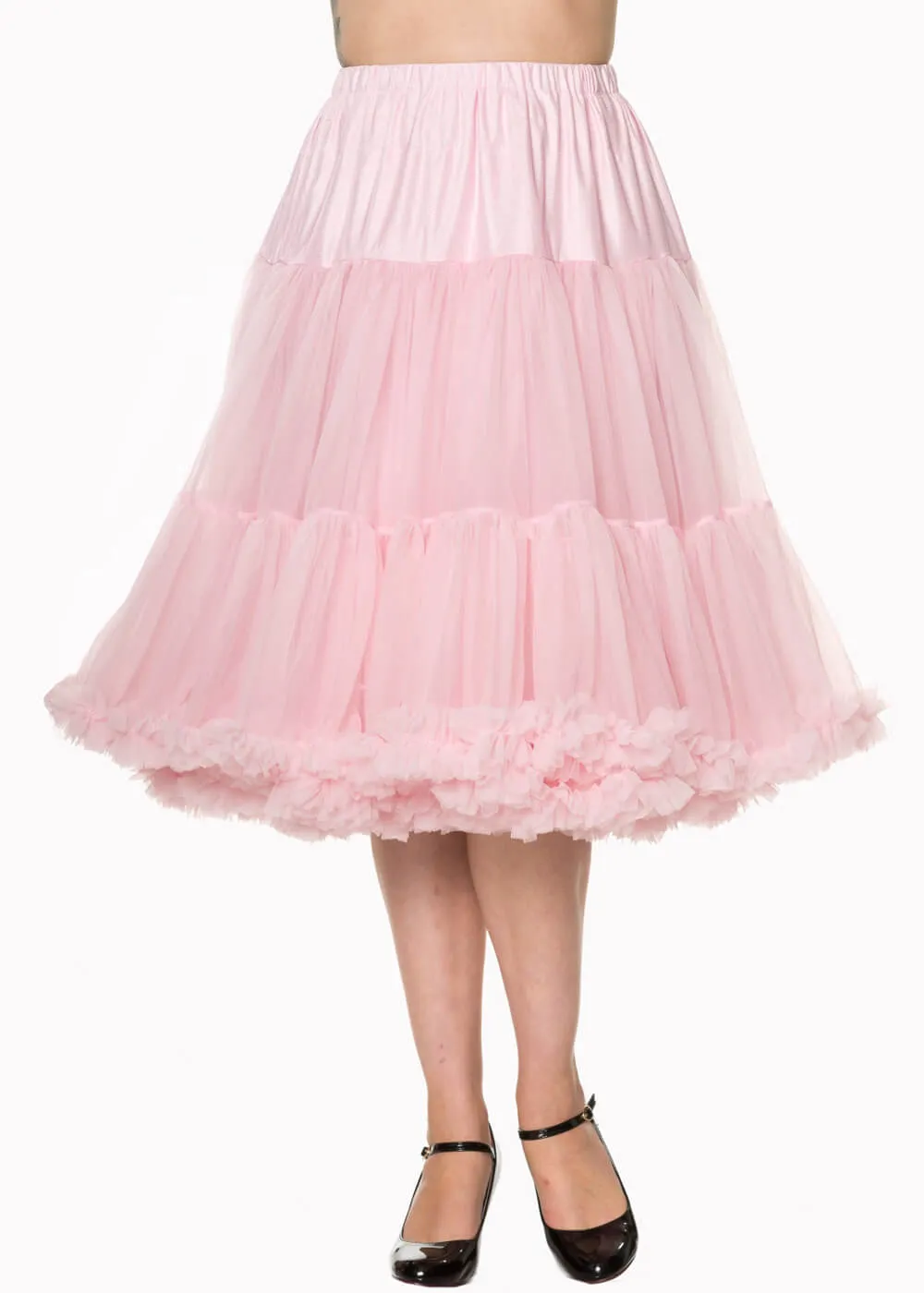 Banned 50's Petticoat Long Light Pink