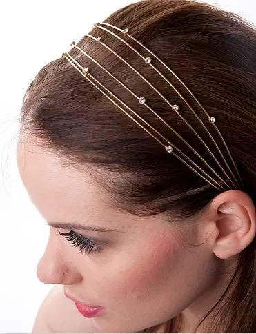 Celestial Gold and Crystal Headband