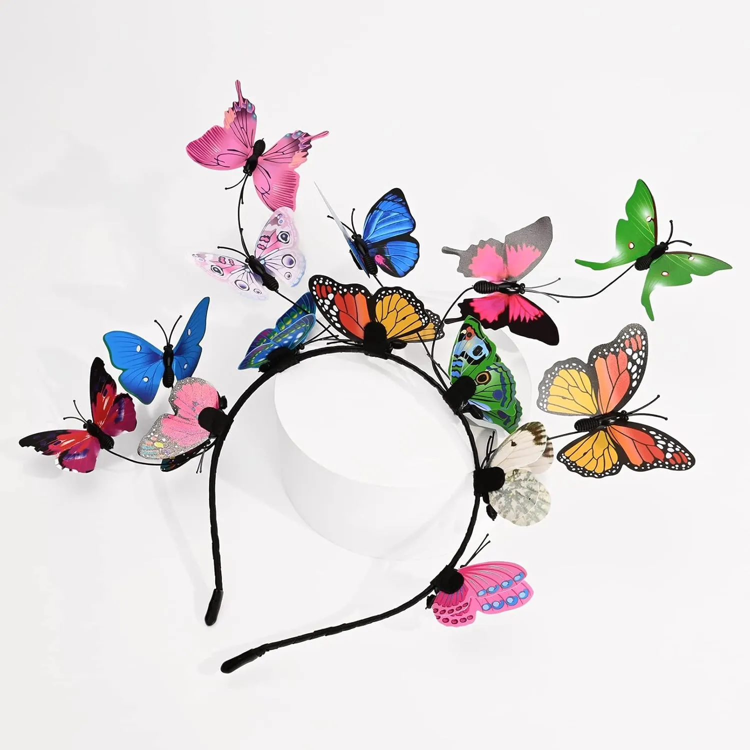 DEEKA Butterfly Headbands Fascinators Hat Women Butterfly Costume Crown Headpiece for Women and Girls