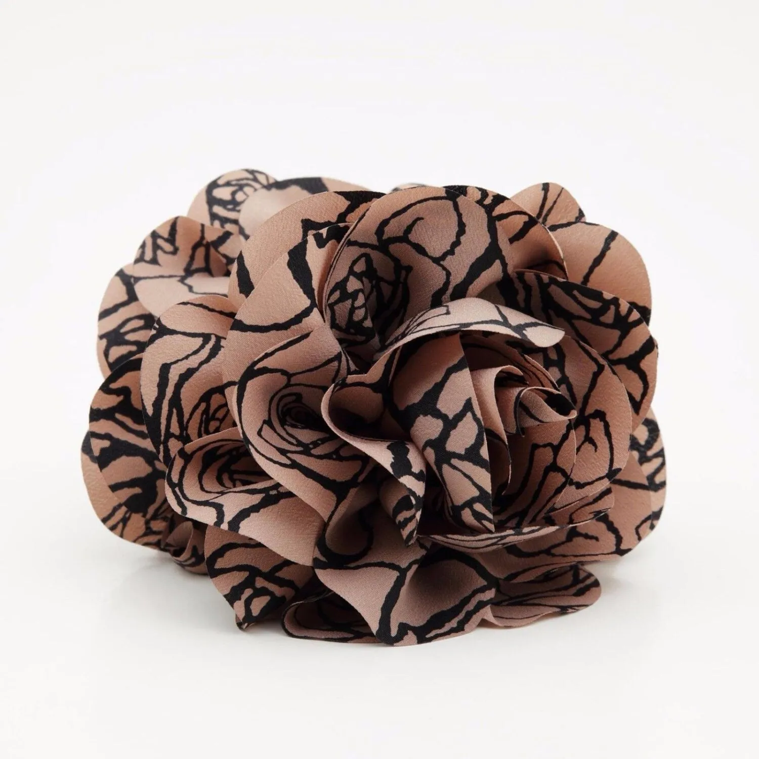 Flower Print Petal Dahlia Flower Hair Jaw Claw Clip Women Flower Hair Accessories