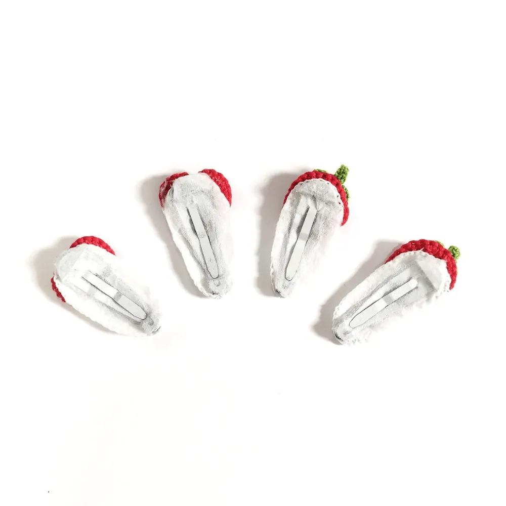 Heart and Starwberry Clip set