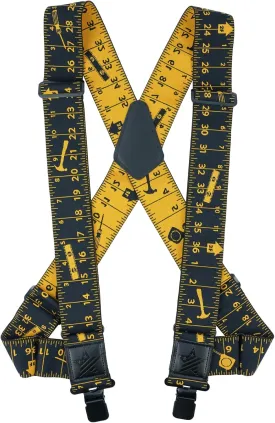 KUNN Men's Suspenders Heavy Duty 2 Inch Side Clip Adjustable Elastic Braces Truck Style Work Suspender
