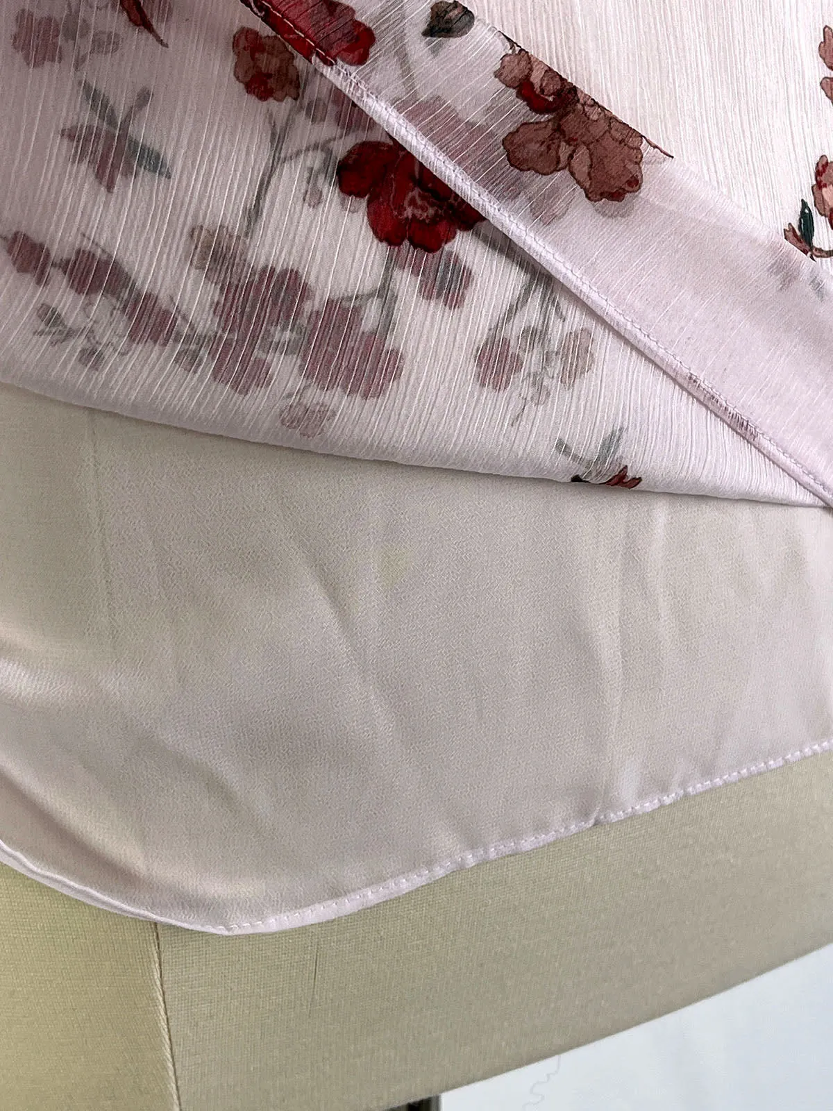 LAUREN Ralph Lauren Size 2X (20/22) Pink & Red Flowers Shirt