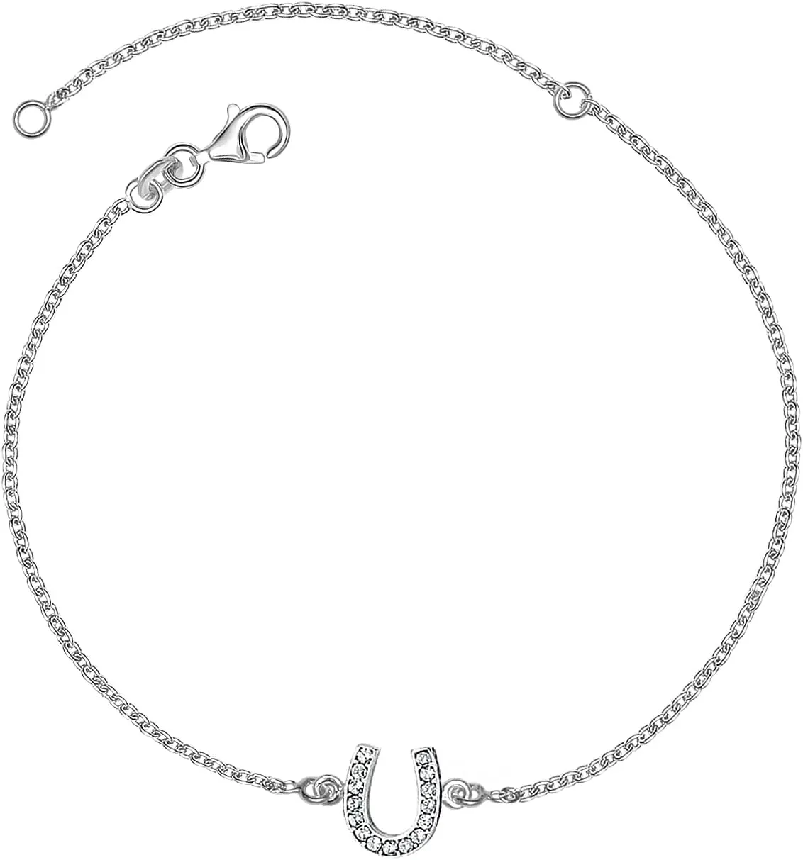 LeCalla 925 Sterling Silver Anklets for Women | Women's Anklet Bracelets Foot Jewelry Gifts for Women | Chain Link Anklets Summer Beach Silver Jewelry Gift