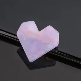 Marble Heart Acrylic Hair Pin