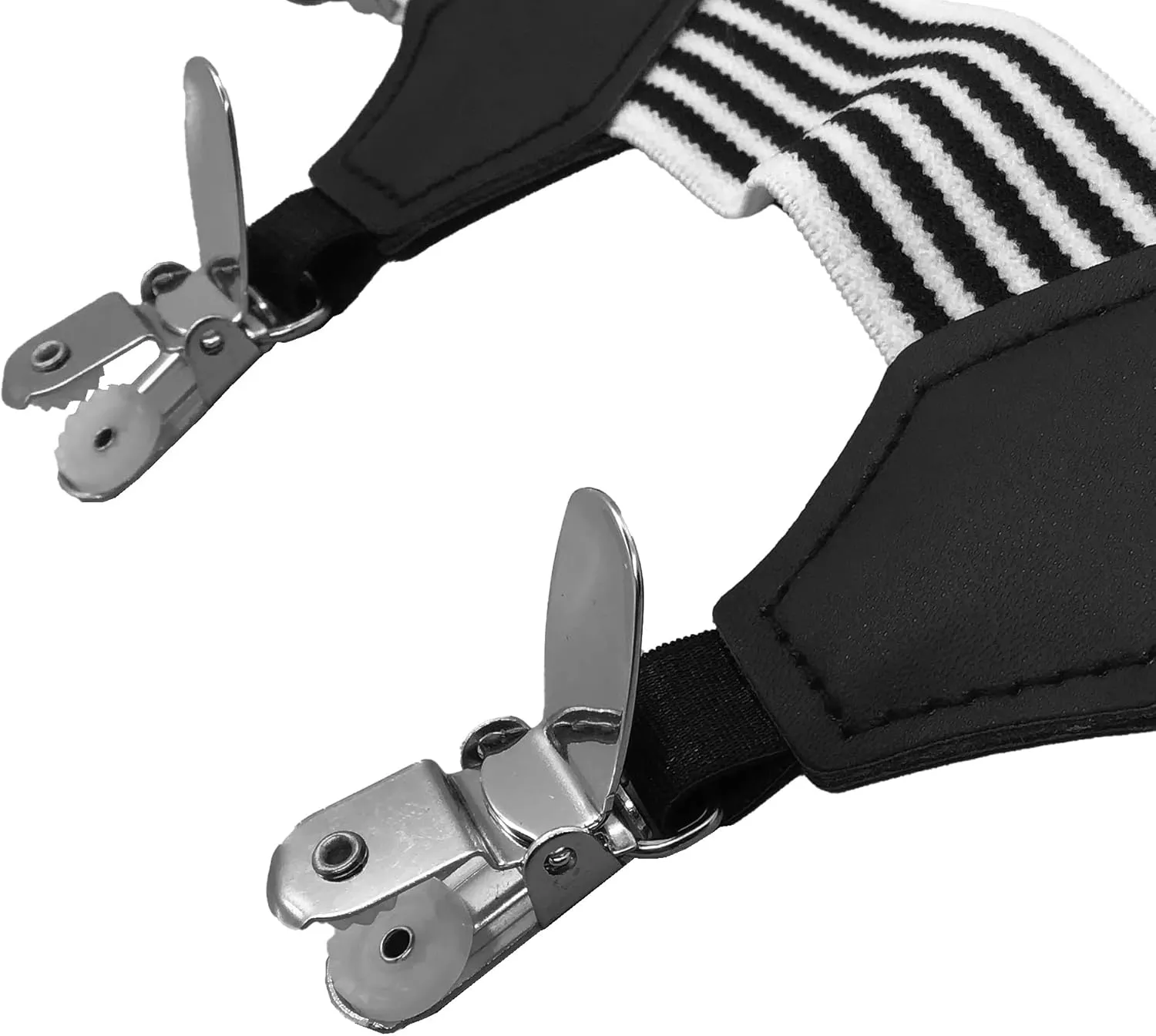 Men's 2PCS Adjustable Sock Garters Sock Suspenders Holders Metal Non-Slip Clips