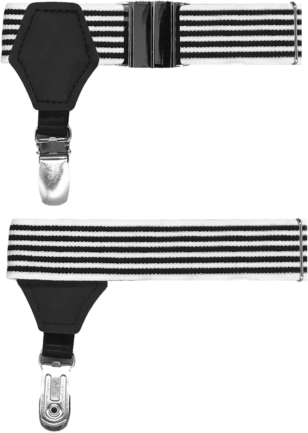 Men's 2PCS Adjustable Sock Garters Sock Suspenders Holders Metal Non-Slip Clips