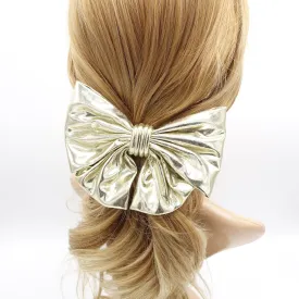 metallic bow scrunchies set for women
