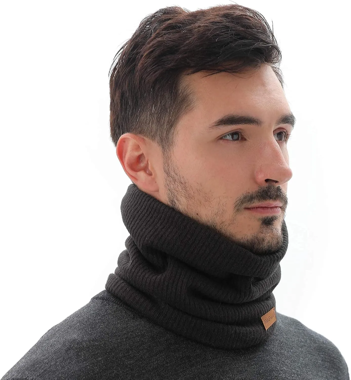 NovForth Winter Neck Warmer Men Ski, Neck Gaiter Face Scarf Women, Fleece Scarf for Men Gaiter Mask, Thick Windproof Scarves