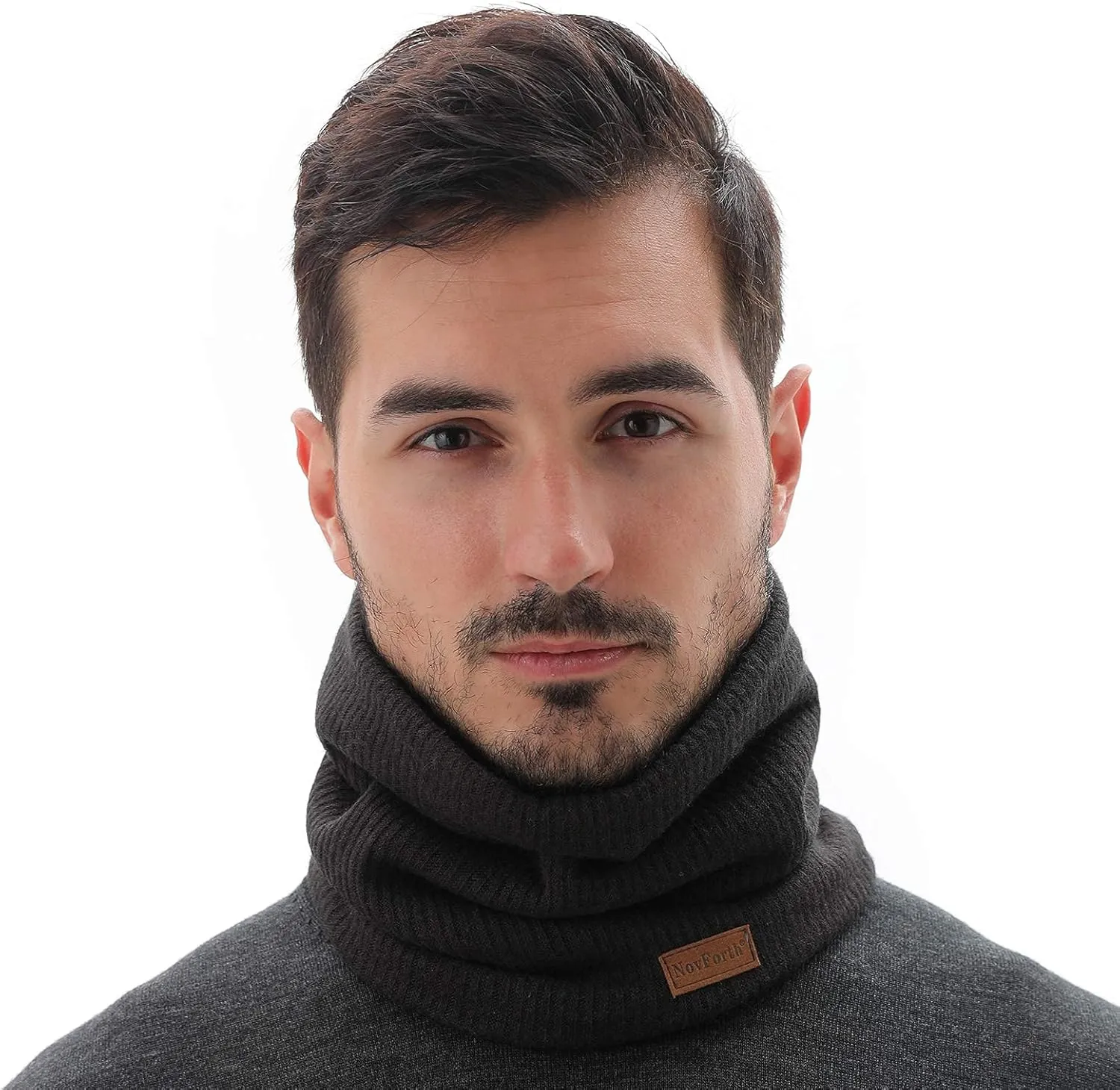 NovForth Winter Neck Warmer Men Ski, Neck Gaiter Face Scarf Women, Fleece Scarf for Men Gaiter Mask, Thick Windproof Scarves