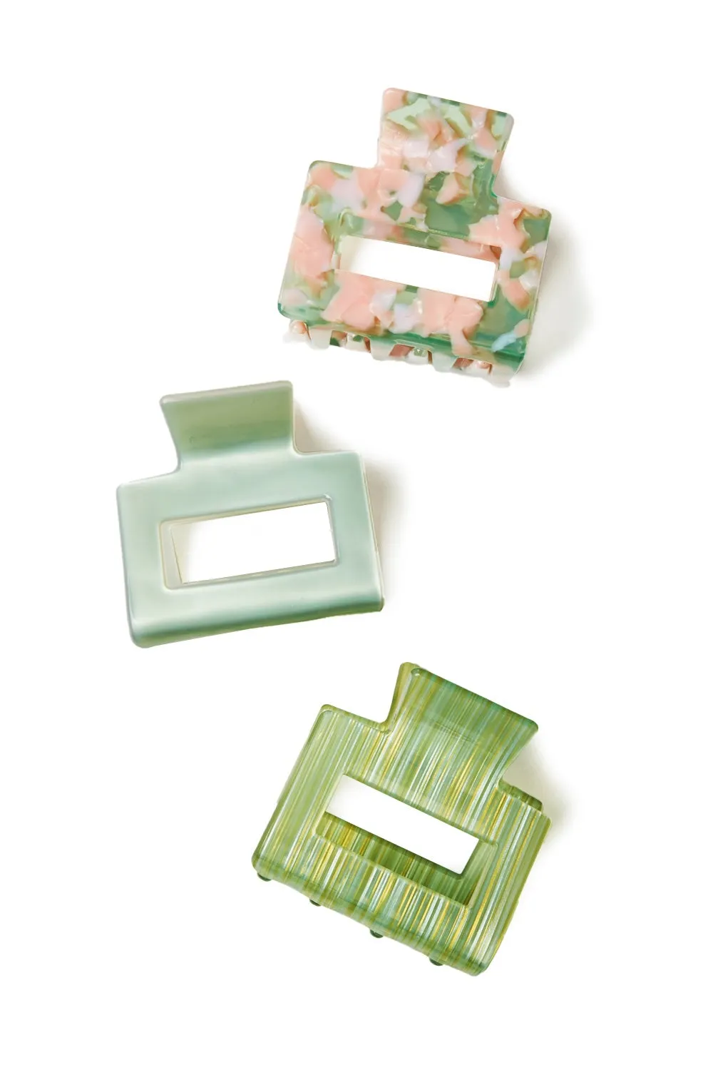 Petite Hair Claw Trio