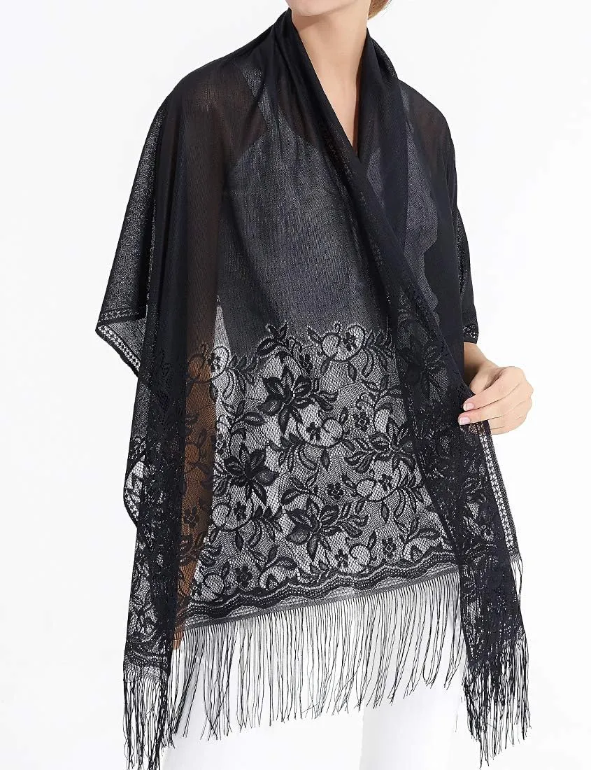 RIIQIICHY Shawls and Wraps for Evening Dresses Scarfs for Women Pashmina Wedding Formal Shawl