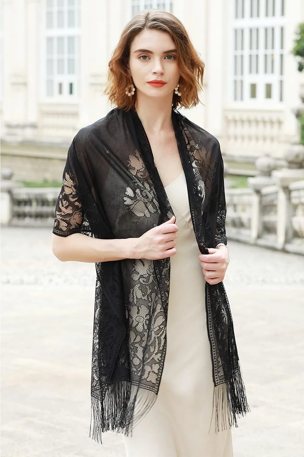 RIIQIICHY Shawls and Wraps for Evening Dresses Scarfs for Women Pashmina Wedding Formal Shawl