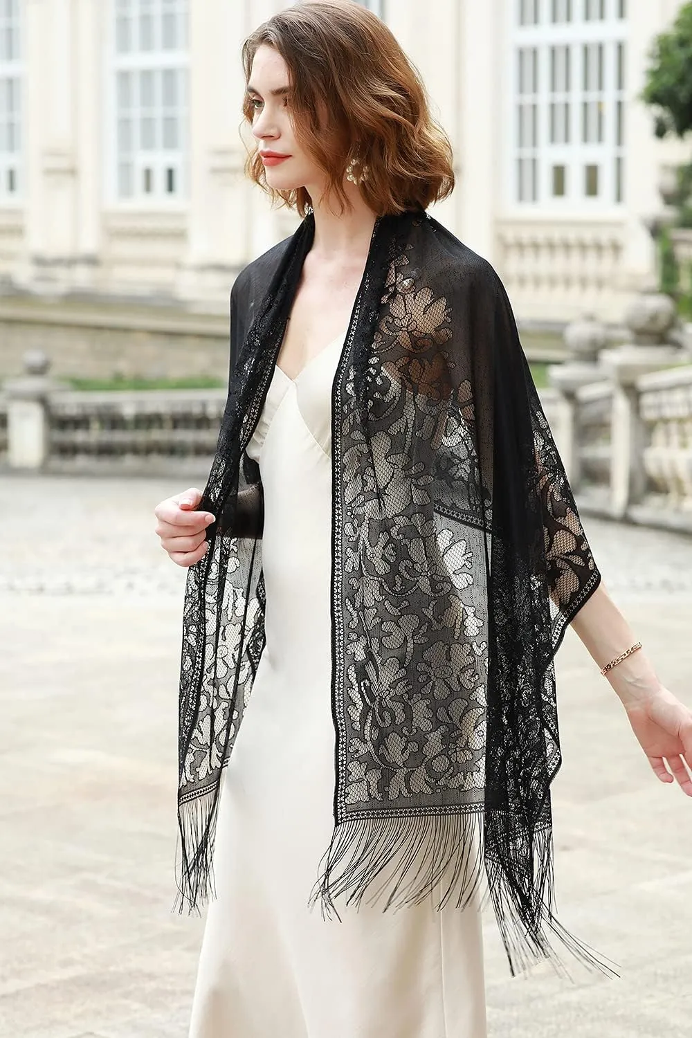 RIIQIICHY Shawls and Wraps for Evening Dresses Scarfs for Women Pashmina Wedding Formal Shawl