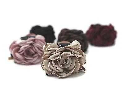 Rose Flower Hair Claw Clip Discolored Petal Flower Hair Clamp Women Hair Accessory