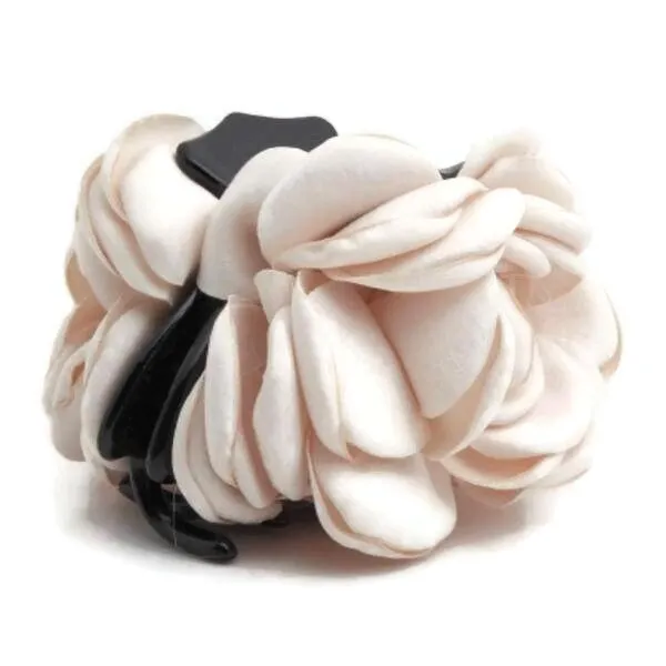 Rose Flower Hair Claw Clip Discolored Petal Flower Hair Clamp Women Hair Accessory