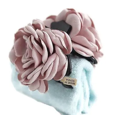 Rose Flower Hair Claw Clip Discolored Petal Flower Hair Clamp Women Hair Accessory