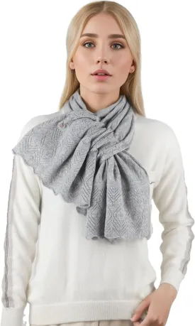 Scarf 30% Mongolian Cashmere 70% Australian Merino Wool Large Size Ultra Soft Warm Scarves with Gift Box