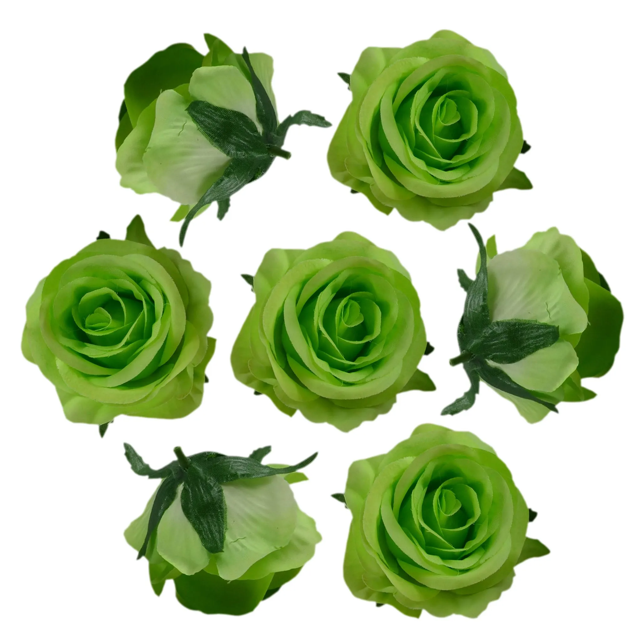 Silk Flowers Wholesale Roses Heads 3 inch 100pcs
