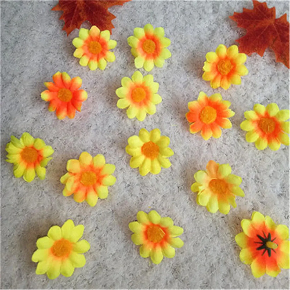 Silk Gerbera Daisy Mini Flowers 100pcs
