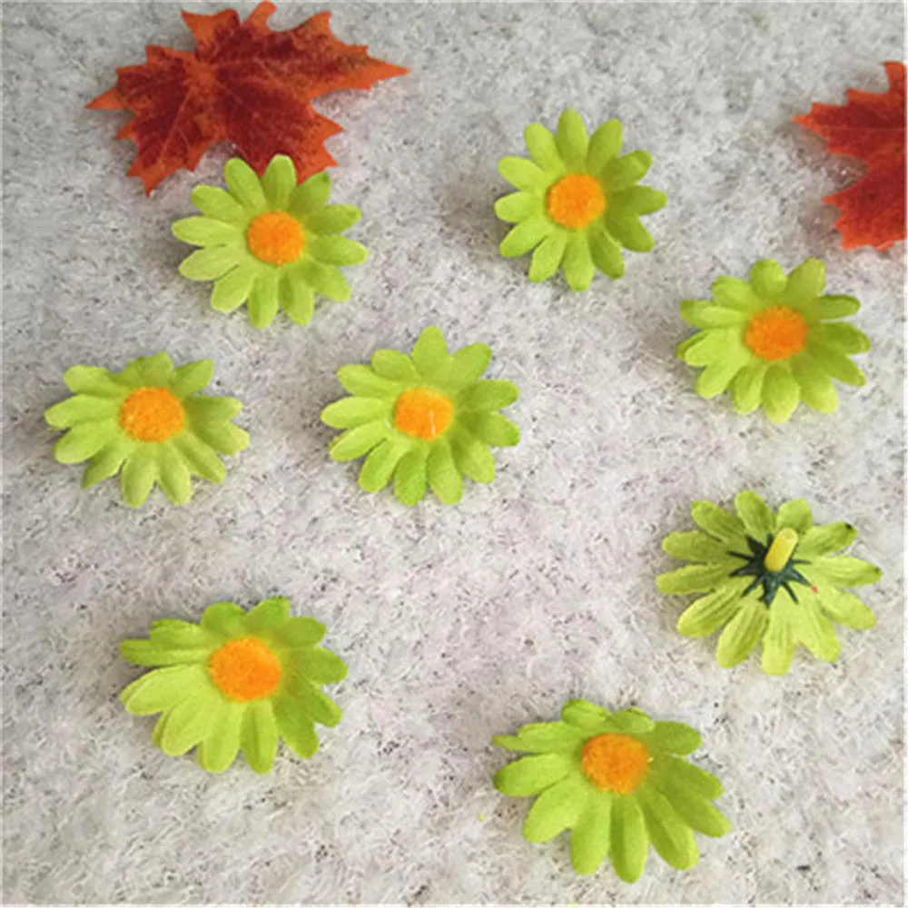Silk Gerbera Daisy Mini Flowers 100pcs