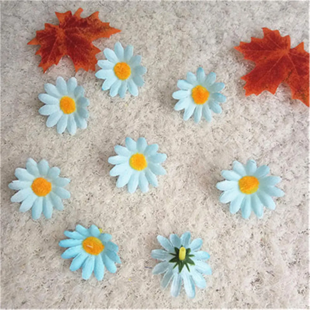 Silk Gerbera Daisy Mini Flowers 100pcs