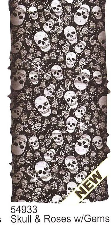 Skull Roses with Gems Soaker Tube - Antelope Creek Leather