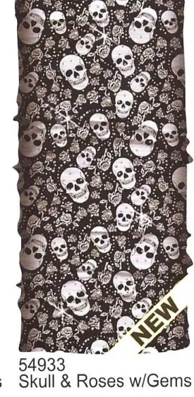 Skull Roses with Gems Soaker Tube - Antelope Creek Leather