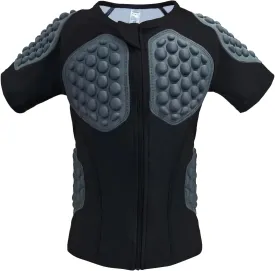 Topeter Roller Hockey Goalie Chest & Rib Protector, Paintball Protective Shirt for Youth Kids