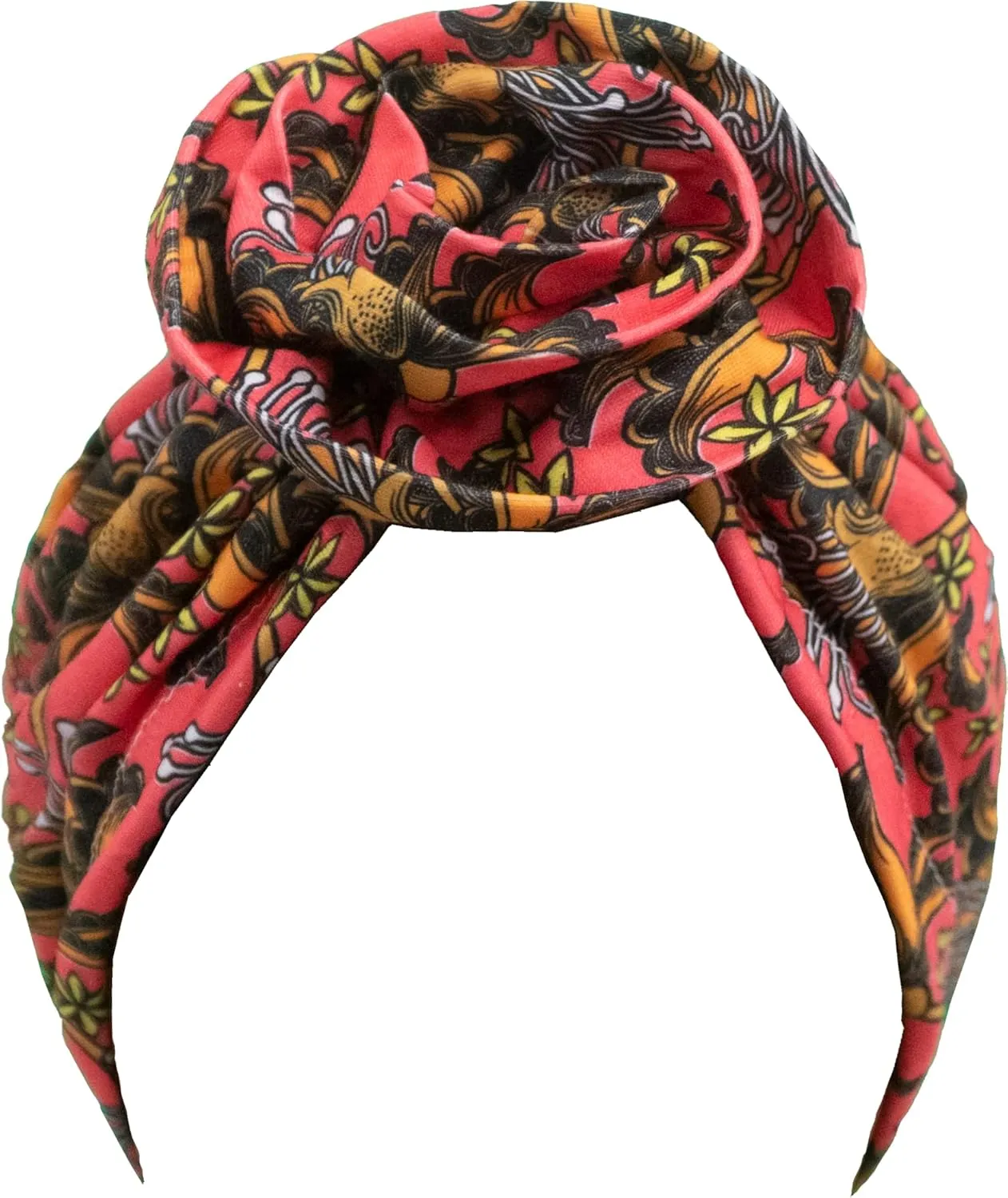TouchUps Hair Bun Cap Hair Protection Head Wrap Hairbun Cap Wrap African Turban Pattern Headwrap Headscarf