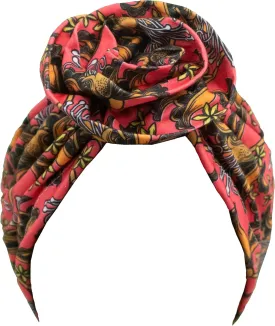TouchUps Hair Bun Cap Hair Protection Head Wrap Hairbun Cap Wrap African Turban Pattern Headwrap Headscarf