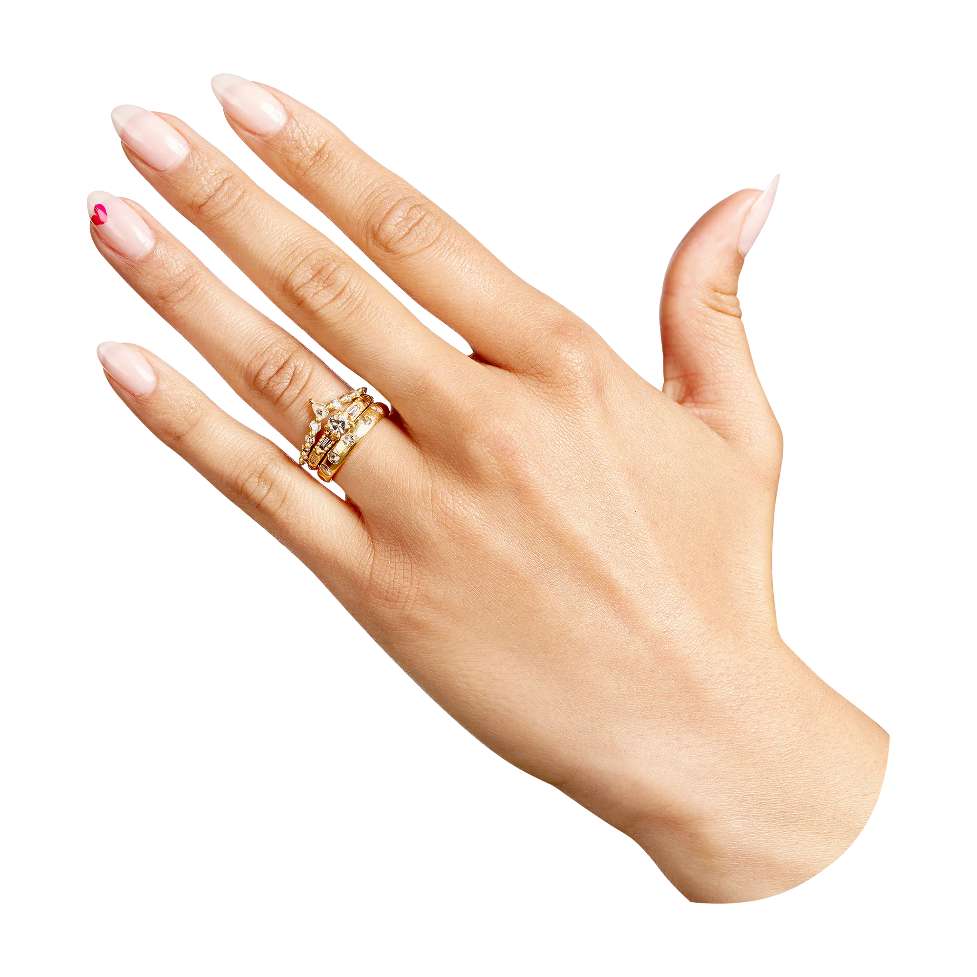 White Celeste Ring - Size 6.5 - 8581