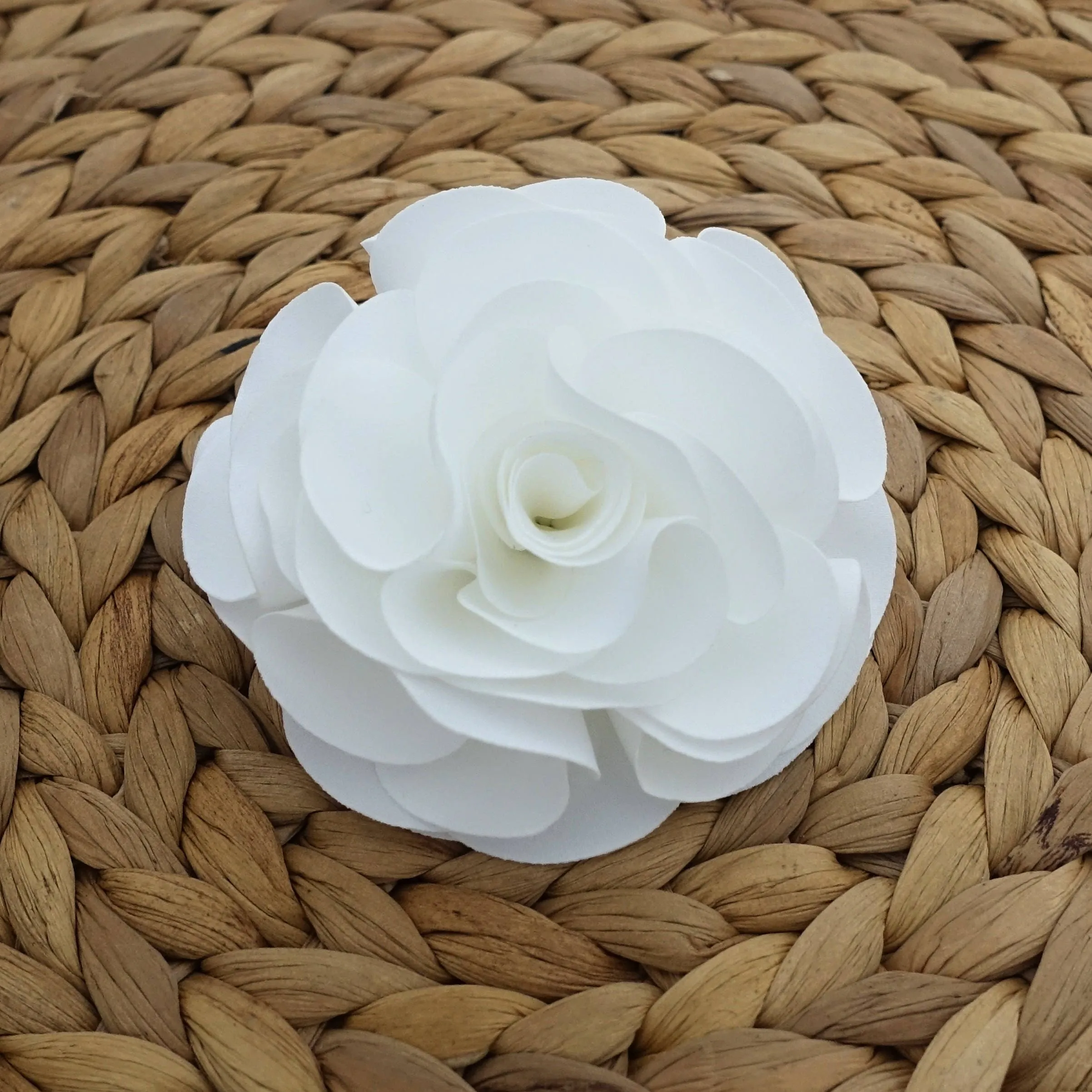 White Flower Hair  Corsage Clip Multi Functional Flower Accessory Collection 3 Wedding Bride Flower Hair Accessory