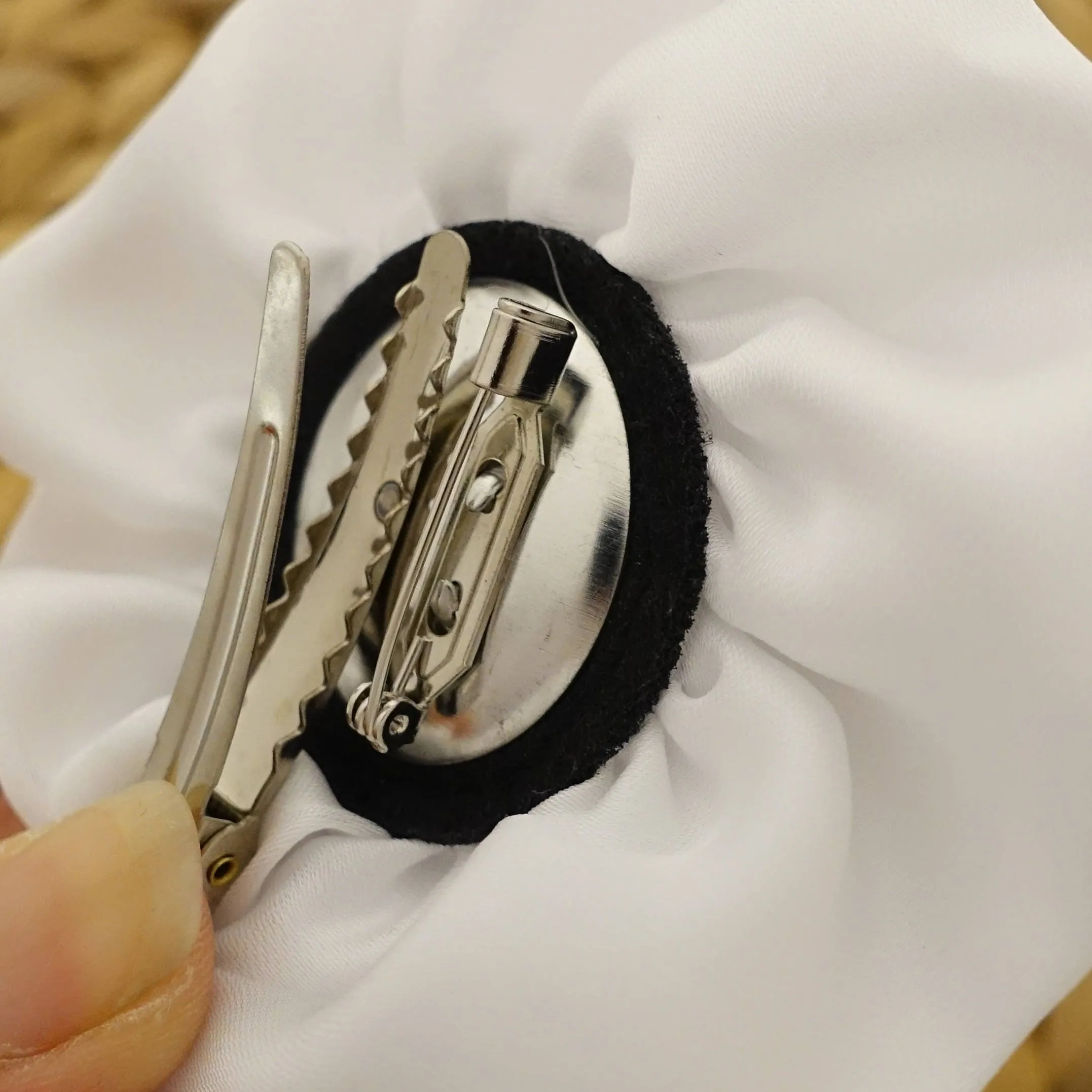 White Flower Hair  Corsage Clip Multi Functional Flower Accessory Collection 3 Wedding Bride Flower Hair Accessory