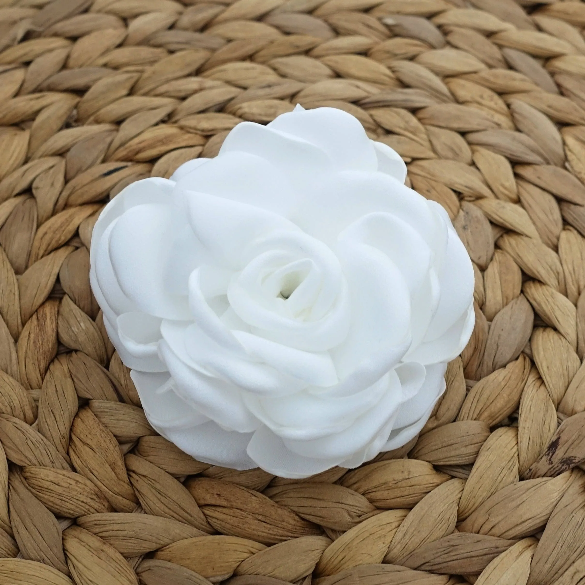 White Flower Hair  Corsage Clip Multi Functional Flower Accessory Collection 3 Wedding Bride Flower Hair Accessory
