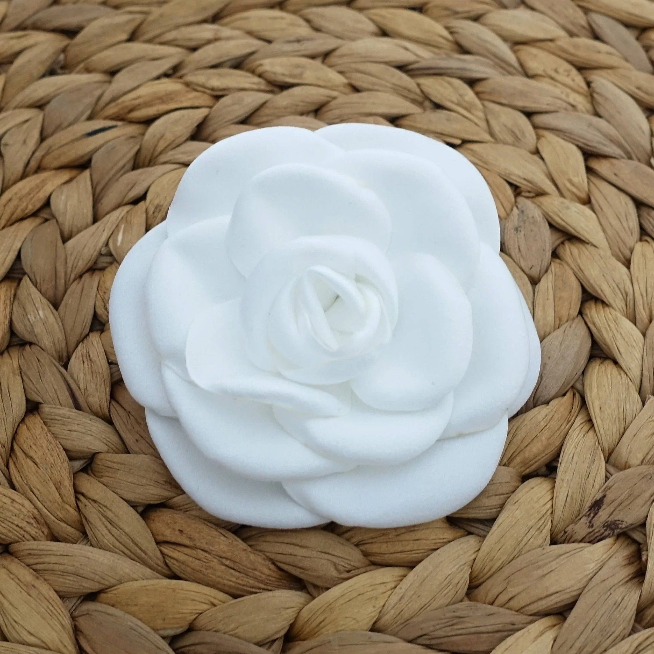 White Flower Hair  Corsage Clip Multi Functional Flower Accessory Collection 3 Wedding Bride Flower Hair Accessory
