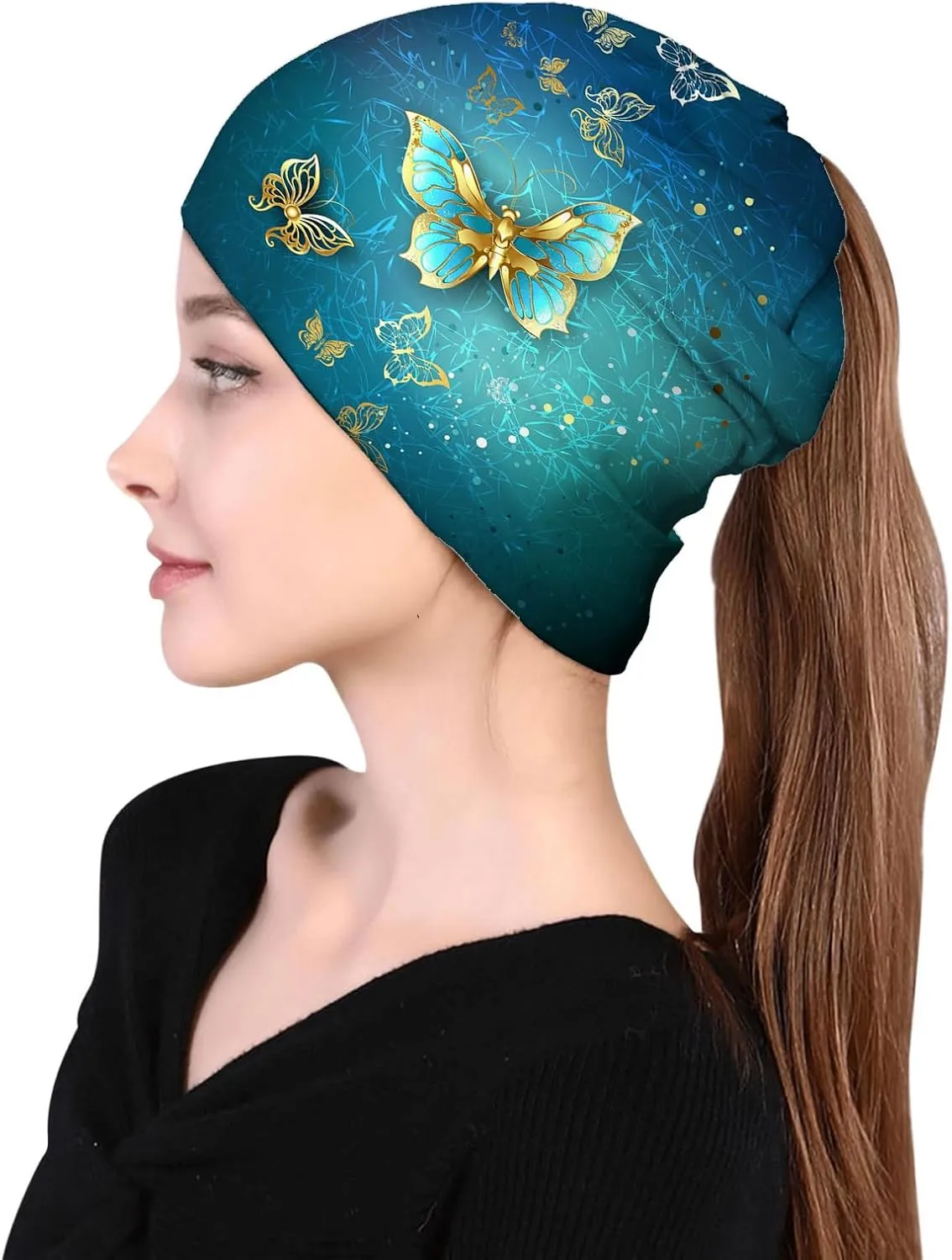 Women's Slouchy Beanie Hat Stretch Turban Hats Cancer Headwear Caps Baggy Skull Sleep Scarf